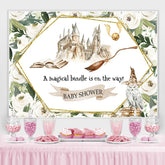 Weiss Blumen Harry Potter-Thema babydusche Hintergrund